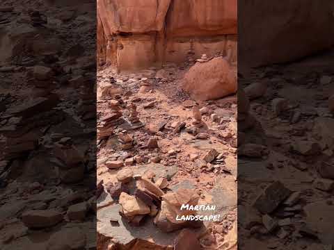 The Martian Landscape of Lawrence’s House in Wadi Rum, Jordan #wadirum #jordan #desertlandscape