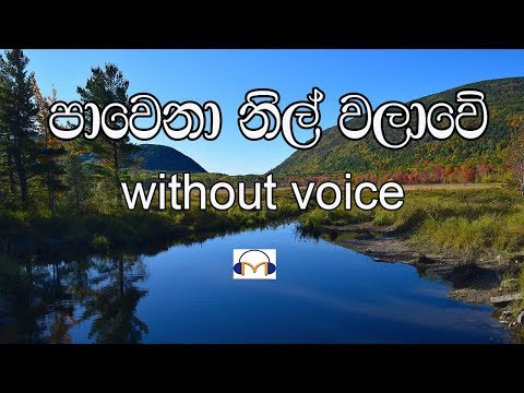 Pawena Nil Walawe Karaoke (without voice) පාවෙනා නිල් වලාවේ