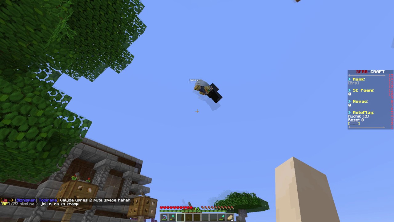 Serb Craft Roleplay Tobirama Elytra Fail xD