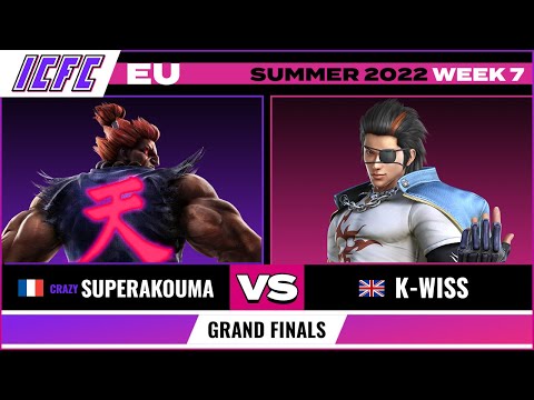 SuperAkouma (Akuma) vs. K-Wiss (Hwoarang) Grand Finals - ICFC EU Tekken 7 Summer 2022 Week 7