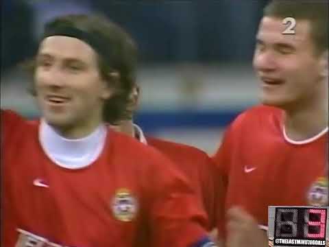 LATE GOALS of Żurawski & Kosowski (Wisła Kraków) v Schalke 04 at 90／2002-03 UEFA Cup R32 2º leg