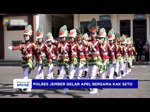 POLRES JEMBER GELAR APEL BERSAMA KAK SETO