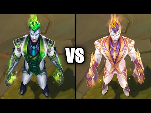 Prestige Debonair Brand vs Debonair Brand Skins Comparison (League of Legends)
