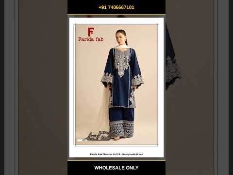 Farida Fab Chevron Vol 19 - Readymade Dress – product video thumbnail