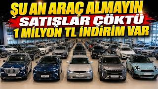 OTOMOBİLDE SATIŞLAR ÇÖKTÜ 1 MİLYON TL İNDİRİM VAR