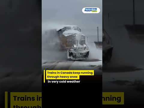 Canada Trains Battle Extreme Winter | Railways Operate Safely at −25°C Amid Heavy Snow