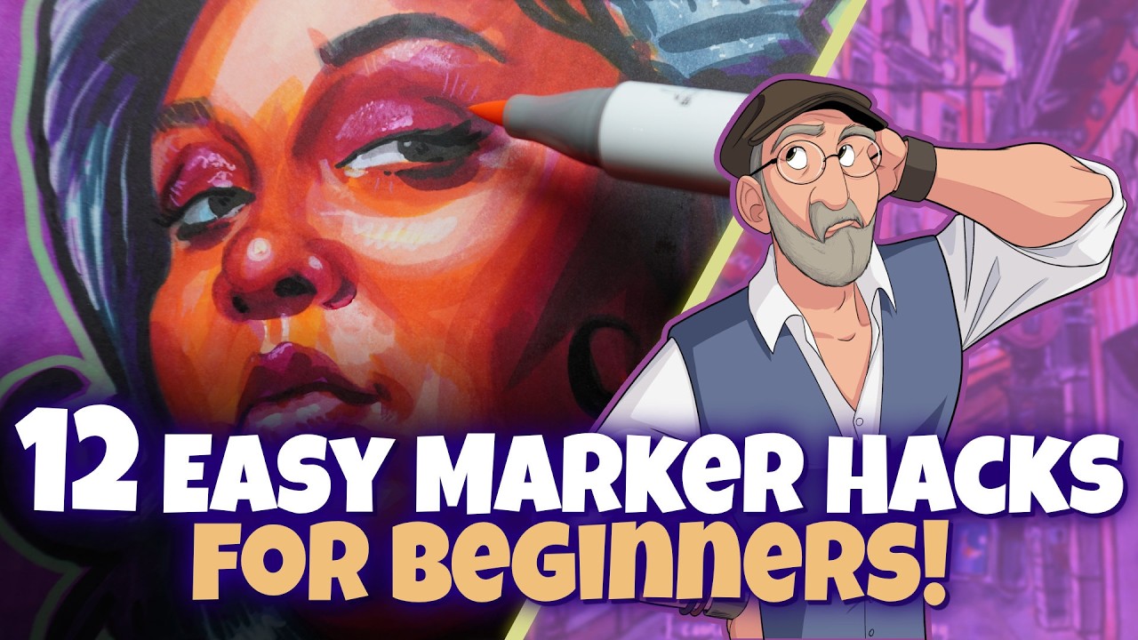 12 Easy Marker Art Hacks for Beginners!