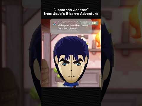 【Miitopia】Making Jonathan Joestar - JoJo's Bizarre Adventure - #Shorts