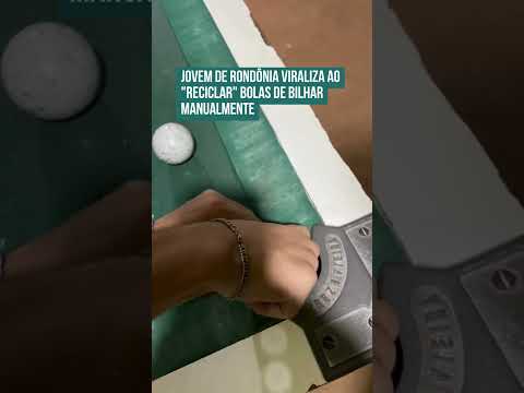 Jovem de Rondônia viraliza ao "reciclar" bolas de bilhar manualmente! 🫢🤣