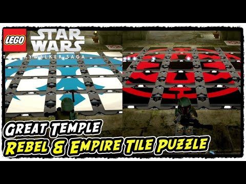 Great Temple Rebel & Empire Tile Puzzle Solution Guide in Lego Star Wars The Skywalker Saga
