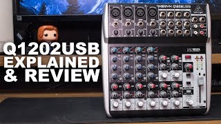 Video thumbnail for Behringer XENYX Q1202USB Mixer Review / Test / Explained by Podcastage