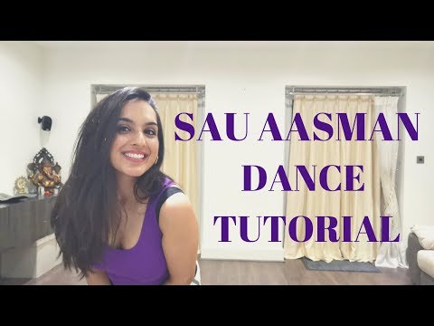 SAU AASMAN| DANCE TUTORIAL|EASY BOLLYWOOD INDIAN WEDDING DANCE STEPS