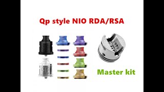 QP style NIO RDA/RSA master kit vape Atomizer from Wejoytech