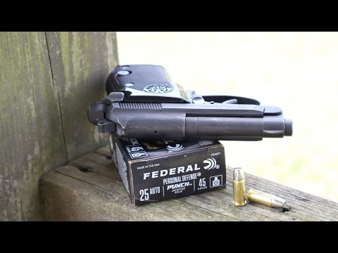 Federal Punch 25 ACP 45 Grain Flat Point Ammo Test