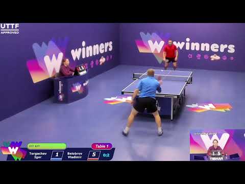 WINners CUP table 1  17.11  Torgachev Igor - Belobrov Vladimir  18:00