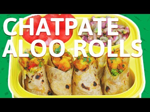 Chatpata Aloo Roll Recipe - Easy To Make Stuffed Potato Wrap - Healthy Veggie Wrap For Kids