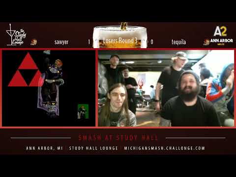 Smash At Study Hall - Sawyer (Gannondorf) vs. Tequila (Gannondorf) Smash Melee Losers Round 3
