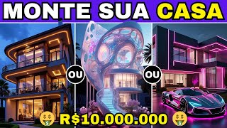 Futuristic Mansion or Luxury Mansion? 🏠💎 BUILD YOUR R$10,000,000 HOUSE! 🏡✨ | Choice Game | Quiz