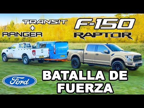 Ford F-150 Raptor vs Ranger y Transit: TIRA Y AFLOJA