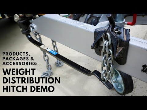 Weight distribution hitch demonstration