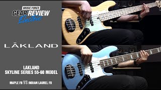 Video thumbnail for Lakland Skyline 55-60 Vintage J-Bass Maple FB VS Indian Laurel FB Review (No Talking) by Music Force Official