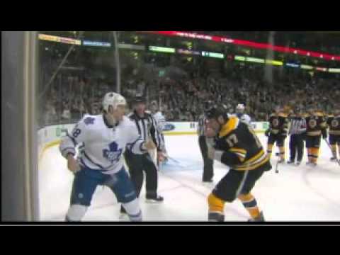 Lucic Boxing against Rosehill! - Leafs and Bruins 03/11