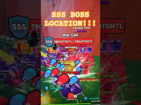 Anime Eternal SSS Boss Location (World 34) #animeeternal #anime #roblox #gaming #subscribe #like