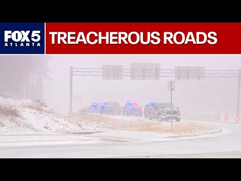 Snow snarls traffic in metro Atlanta | FOX 5 News