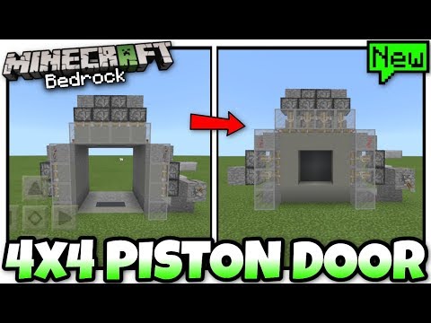 Minecraft Bedrock 4x4 Vault Piston Door Tutorial Ps4