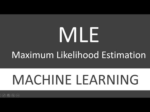 What is MLE (Maximum Likelihood Estimation) in Machine Learning Video