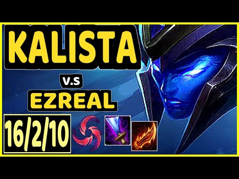 JUZINHO (KALISTA) vs EZREAL - 16/2/10 KDA BOTTOM ADC GAMEPLAY - BR Ranked GRANDMASTER
