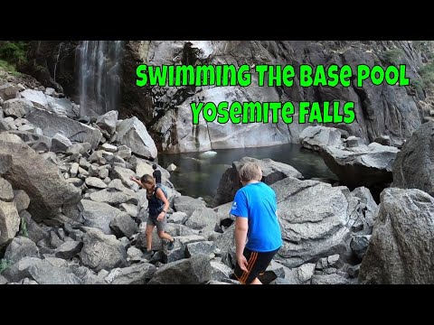 Swimming The Base Pool Of Yosemite Falls - Yosemite National Park- July 2022