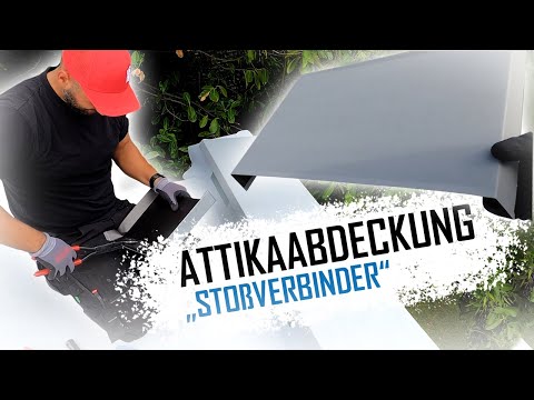 Dachdecker / Garagendach abdichten / Attikaabdeckung mit Stoßverbinder