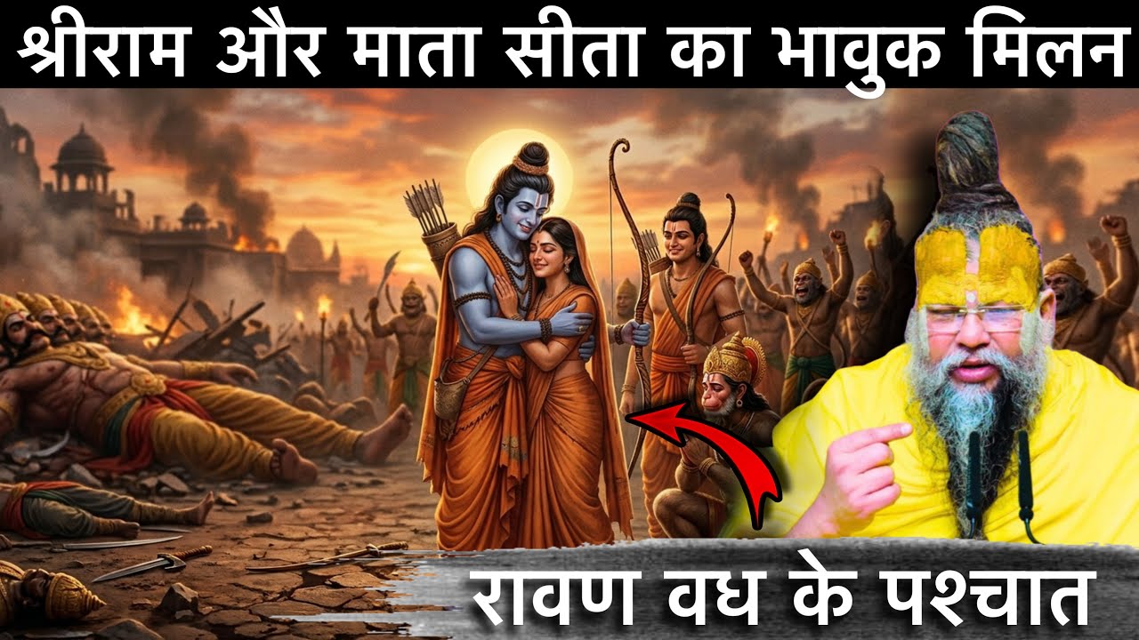 श्री राम और माता सीता का भावुक मिलन: रावण वध के पश्चात