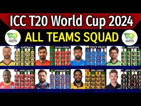 ICC T20 World Cup 2024 - Details & All Teams Squad | T20 World Cup 2024 All Teams Squad |T20 WC 2024