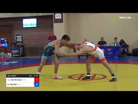 2018 Marine Corps US Open/UWW Junior Freestyle 74 Con 8 #2 - Layne Van Anrooy (MRTC) Vs. Andrew Me
