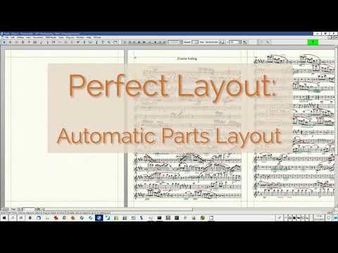 Perfect Layout for Finale®: Automatic Parts Layout