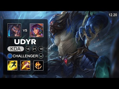 Udyr vs Lillia Jungle - EUW Challenger - Patch 12.20 Season 12