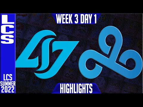 CLG vs C9 Highlights | LCS Summer 2022 W3D1 | Counter Logic Gaming vs Cloud9