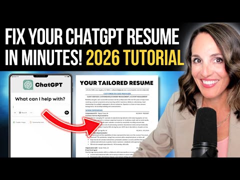 URGENT! How To Fix Your ChatGPT Resume in Minutes | NEW 2026 Tutorial