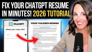 I Tested ChatGPT for Resume Writing (Here’s What Actually Works) NEW 2026 Tutorial