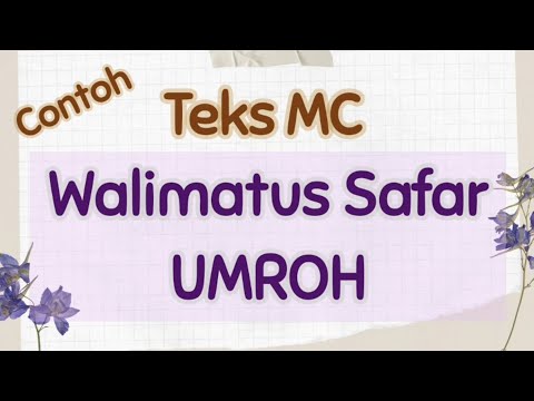 Text of the Umrah Study MC