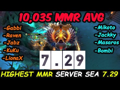 Highest MMR AVG Server SEA  - 10035 MMR New Patch 7.29 Class-S Battle Dota 2
