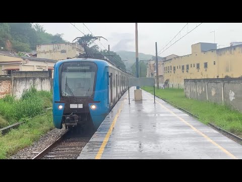 Supervia | Chegada do CNR de 4 carros na estação final Paracambi