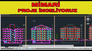 ÖRNEK MİMARİ PROJE İNCELİYORUZ.. Kesit nasıl okunuyor,cephe görünüşler