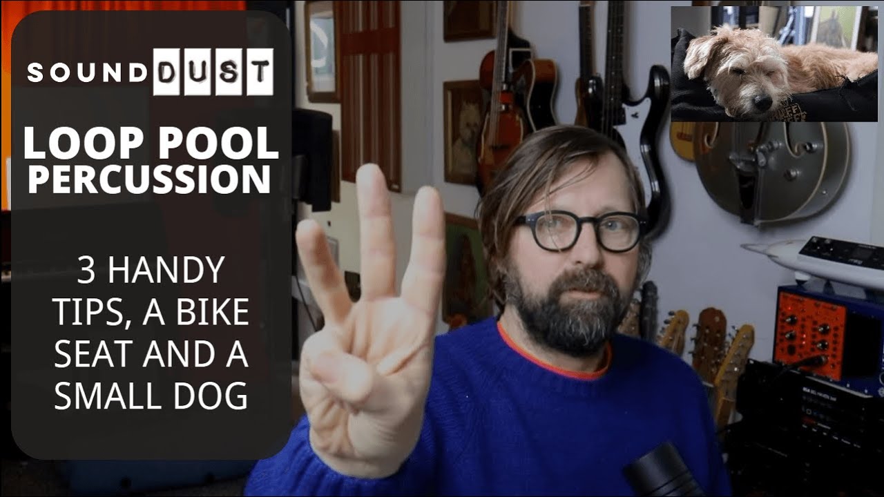 LOOP POOL PERCUSSION - 3 handy tips, a bike seat and a small dog