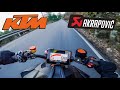 2020 KTM 1290 Superduke R 190 Hp AKRAPOVIC FULL EXHAUST POV Drive On ROAD