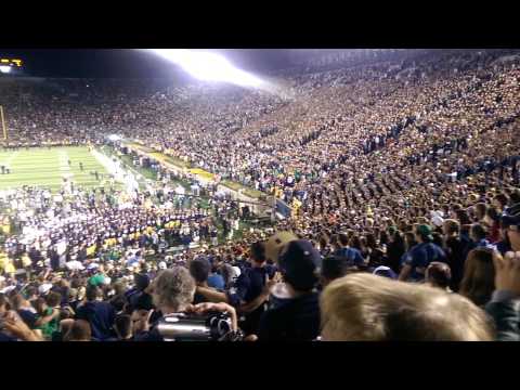 Notre Dame Alma Mater - Michigan Game
