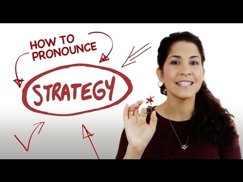 How to pronounce 'Strategy' | American English