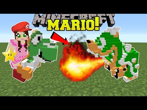 Minecraft: SUPER MARIO!!! (YOSHI, BOWSER, & GOOMBAS!) Mod Showcase